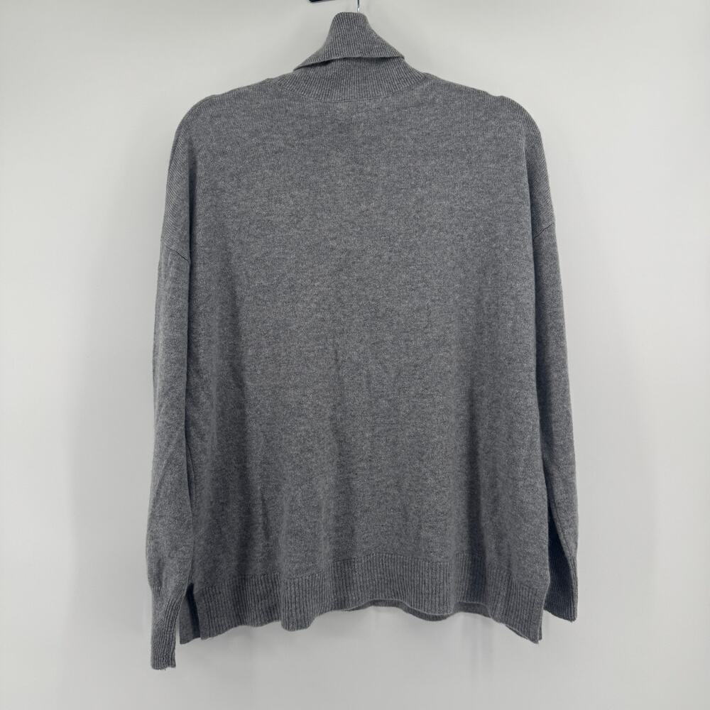 Nordstrom Cashmere Oversized Turtleneck Sweater Sz XL NWT Relaxed Pullover - Picture 4 of 6